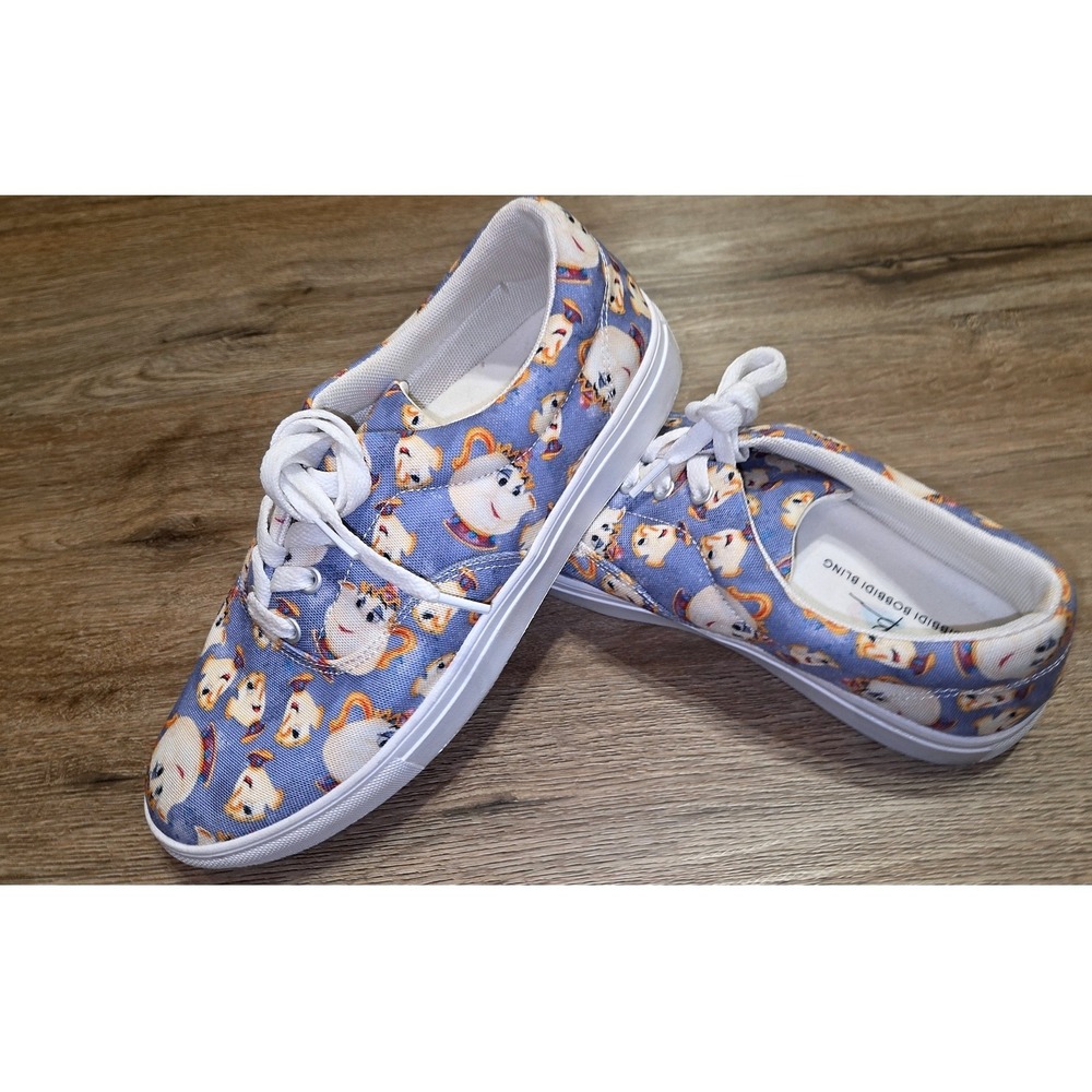 Bibbidi Bobbidi Bling 8 Lace Up Moccasin Shoes Sneakers Disney Castle